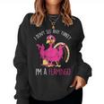 Thanksgiving Turkey Pink Flamingo Pun Women Sweatshirt