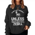 Zebra Themed For African Wildlife Safari Women Sweatshirt