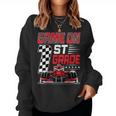 Game On 1St Grade Racing Flag Race Car First Grade Pit Crew Women Sweatshirt