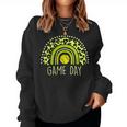 Game Day Baseball Life Softball Life Mom Leopard Rainbow Women Sweatshirt