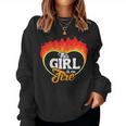 This Girl Is On Fire Heart Emancipation Power Women Sweatshirt