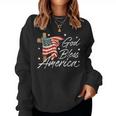 God Bless America Fourth Of July Christian Patriot Usa Flag Women Sweatshirt