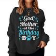 Godmother Of The Birthday Boy Dog Paw Bday Party Women Sweatshirt