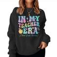 Groovy In My Teacher Era Third Grade Version 3Rd Grade Women Sweatshirt