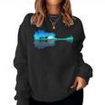 Guitar Lake Shadow Love Guitar Musician Outfit For Women Women Sweatshirt