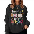 Happy 100 Days Of School Cute Teacher 100Th Day Of School Women Sweatshirt