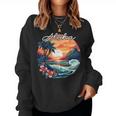 Hawaii Island Sunset Feel Aloha Flower Spirit Aloha Hawaii Women Sweatshirt
