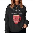 Hygge Comfy Cozy Content Coffee Cup Women Sweatshirt