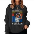 I'm Not The Veteran's Wife I Am The Veteran American Flag Women Sweatshirt