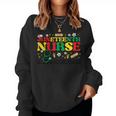 Junenth Nurse Groovy Retro African Scrub Top Black Women Women Sweatshirt