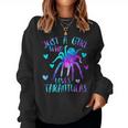 Just A Girl Who Loves Tarantulas Galaxy Spider Lover Women Sweatshirt
