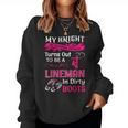 My Knight In Shining Lineman Wife Girls Women Sweatshirt