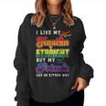 Lgbt Gay Pride Month I Like My Tequila Straight But Friends Women Sweatshirt