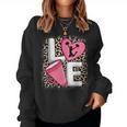 Love Cheer Cheerleader Cheerleading Outfit Girls Women Sweatshirt