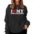 I Love My Girlfriend Red Heart I Heart My Girlfriend Women Sweatshirt