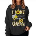 I Love Being A Grandma Sunflower Bee Lover Mother's Day Cute Women Sweatshirt