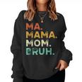 Ma Mama Mom Bruh Muttertag Humor Retro Distressed Sweatshirt Frauen