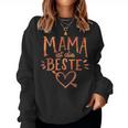 Mama Ist Die Beste Mama Der Welt Blumen Women's Sweatshirt Frauen