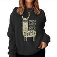 Mama Lama Drama Lama Alpaca Sweatshirt Frauen