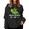 Mama Saurus Rex Idea Partner Look For Dino Fans Sweatshirt Frauen