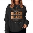 Melanin For Black Black History Month Retro Women Sweatshirt