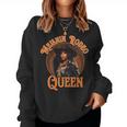 Melanin Rodeo Queen Bronc Riding African American Women Sweatshirt