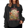 Miley Name Cute Retro Girls Wildflower Miley Name Women Sweatshirt