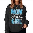 Mom Of The Birthday Girl Family Snowflakes Winter Party Women Sweatshirt