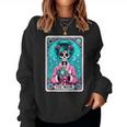 The Mom Tarot Card Skeleton Witch Mom Skull Mama Women Sweatshirt