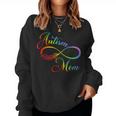 Neurodiversity Symbol Rainbow Autism Mom Autism Infinity Women Sweatshirt