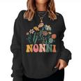 New Nonni Wildflower First Birthday & Baby Shower Women Sweatshirt