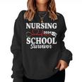 Nursing School Survivor 2024 Rn Er Graduation Nurse Grad Women Sweatshirt
