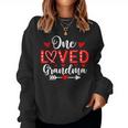 One Loved Grandma Hearts Valentine's Day Women Sweatshirt