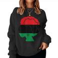 Pan African Flag Black Woman Melanin Black Pride Afro Pride Women Sweatshirt