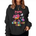 Papa Des Geburtstags-Mädchen Donut Dab Geburtstag Sweatshirt Frauen