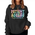 Patient Access Specialist Retro Groovy Appreciation Women Women Sweatshirt