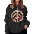 Peace Sign Love 60 S 70 S Hippie Outfits For Women Women Sweatshirt