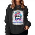 Pink Or Blue Godmother Loves You Messy Bun Gender Reveal Women Sweatshirt