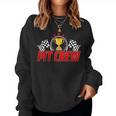 Pit Crew Family Birthday Party Racing Race Car Women Sweatshirt