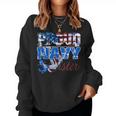 Proud Navy Sister Patriotic Sailor Siblings Day Women Sweatshirt