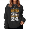 Proud Sister Of A 2024 Baseball Senior Graduation Sister Women Sweatshirt