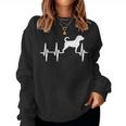 Puggle Heartbeat Dog Mom Dad Pet Women Sweatshirt