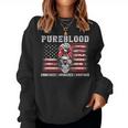 Pureblood Movement Pureblood Medical Freedom Usa Flag Women Sweatshirt