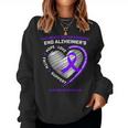 Purple End Alzheimers Awareness Frauen Männer Kinder Mama Papa Sweatshirt Frauen