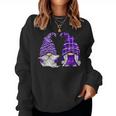 Purple Gnome Spring Aesthetic For And Summer Lavender Women Sweatshirt