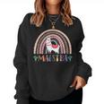 Rainbow Llama Maestra Teacher Spanish Teacher Life Women Sweatshirt