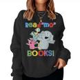 Read Mo Book Cute School Teacher Librarian Elephant Pigeon Women Sweatshirt