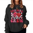 Retro Cardiac Crew Nurse Valentine's Day Cardiology Nursing Women Sweatshirt