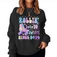 Roller Skate 10Th Birthday Rolling Into 10 Since 2014 Girls Women Sweatshirt