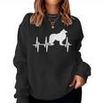 Rough Collie Heartbeat Dog Mom Dad Pet Women Sweatshirt